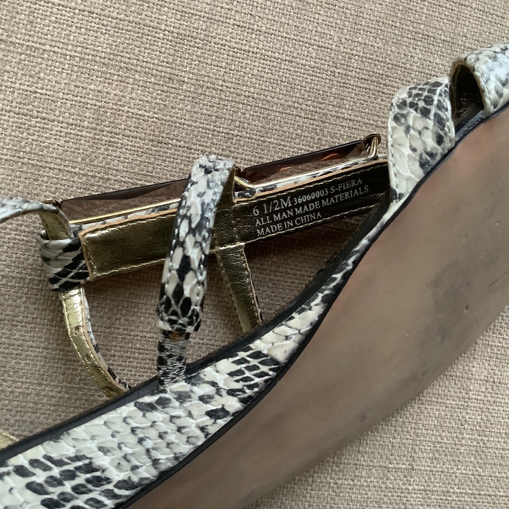 Sam Edelman pattern snake-skin sandals - Picture 6 of 6